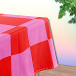 Neonrosa und rotes Karton Vintag Tischdecke<br><div class="desc">Neonrosa und rotes Karton | VINTAG | Classic | Trendy | Stilvoll | Mode | Minimal</div>