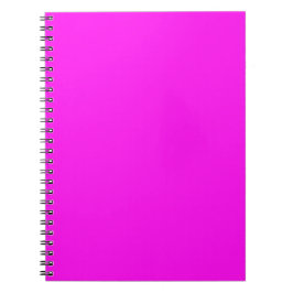 Neonrosa Uni-Farbe Minimalistisch Notizblock