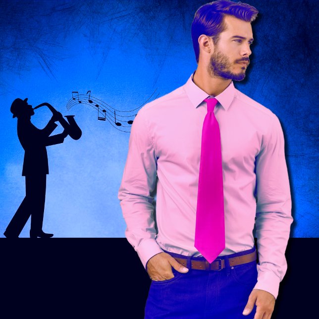 Neonrosa Vollfarbe Krawatte (Von Creator hochgeladen)