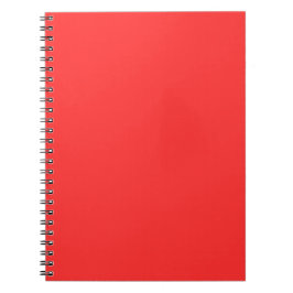 Neonrot einfarbig minimalist notizblock