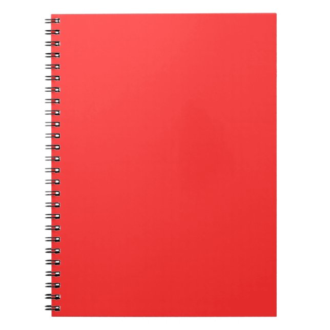 Neonrot einfarbig minimalist notizblock (Vorderseite)