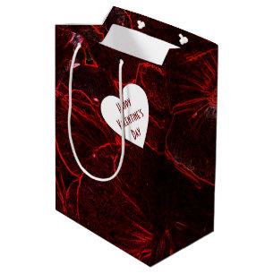 Neonrote Veilchen Geschenktüte mittel