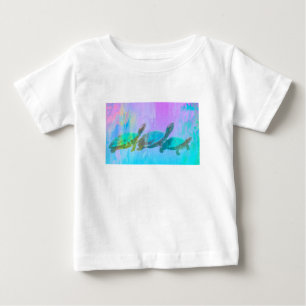 Neonschildkröten Baby T-shirt