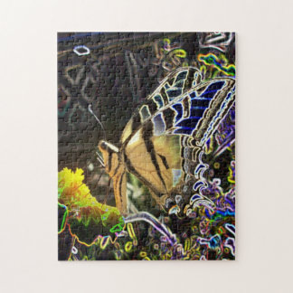 Neonschmetterling Puzzle