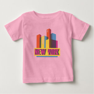 NeonSkyline New York City   Baby T-shirt