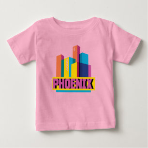 NeonSkyline Phoenix, Arizona   Baby T-shirt