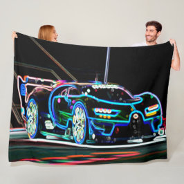 Neonsport-Auto-Metro-Graffiti-Kunst Fleecedecke