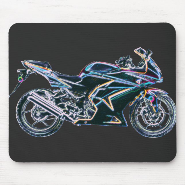 Neonsport-Fahrrad-Motorrad Mousepad (Vorne)