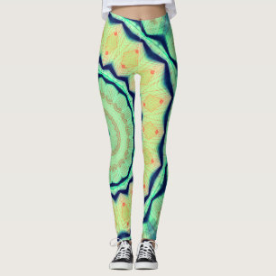 Neonstern Blacklight RaveMandala Leggings