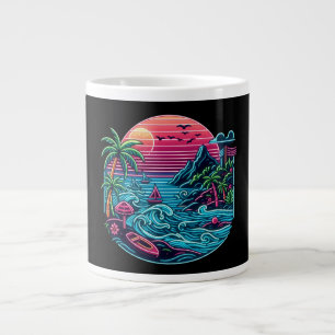 Neonstrand von Tropical/Hawaii Jumbo-Tasse