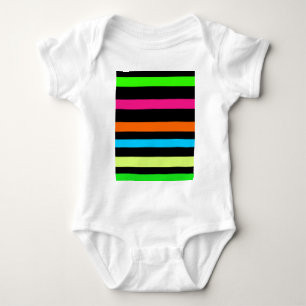 Neonstreifen Baby Strampler
