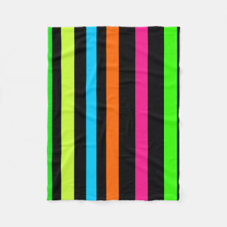 Neonstreifen Fleecedecke