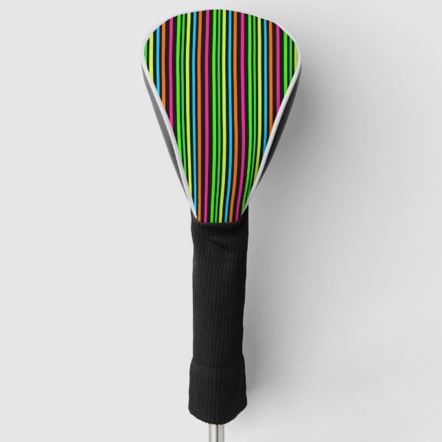 Neonstreifen Golf Headcover (Vorderseite)
