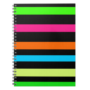 Neonstreifen Notizblock