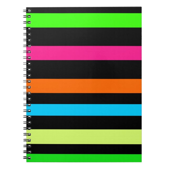 Neonstreifen Notizblock (Vorderseite)