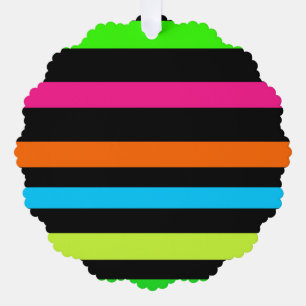 Neonstreifen Ornament Karte