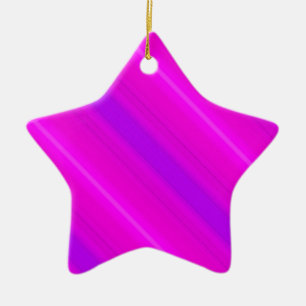 Neonstreifen - rosa, fuchsia und violett keramik ornament