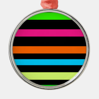 Neonstreifen Silbernes Ornament