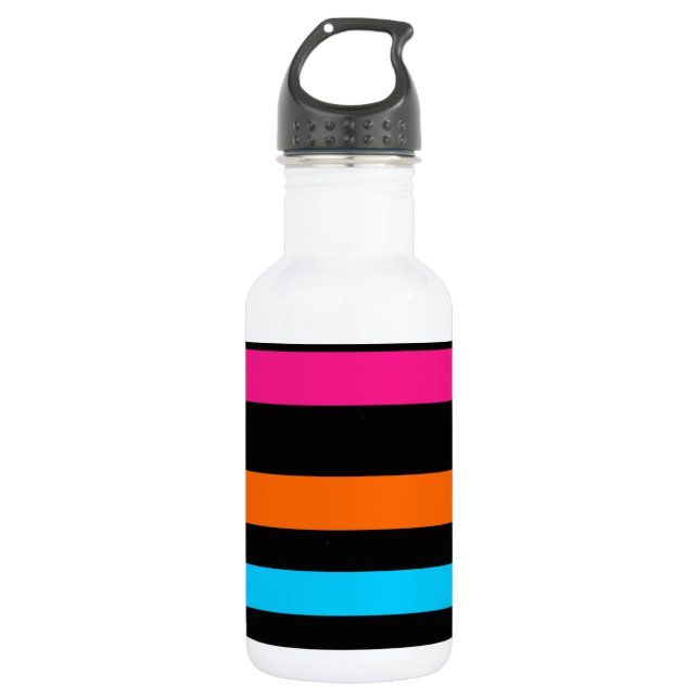 Neonstreifen Trinkflasche (Vorderseite)