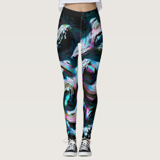 Neontsunami-Leggings entworfen von Haydee Leggings