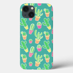 Neonwasserfarbenkaktusse in Rohrmustern Case-Mate iPhone Hülle