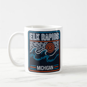Neonwellen Elk Rapids Michigan Kaffeetasse