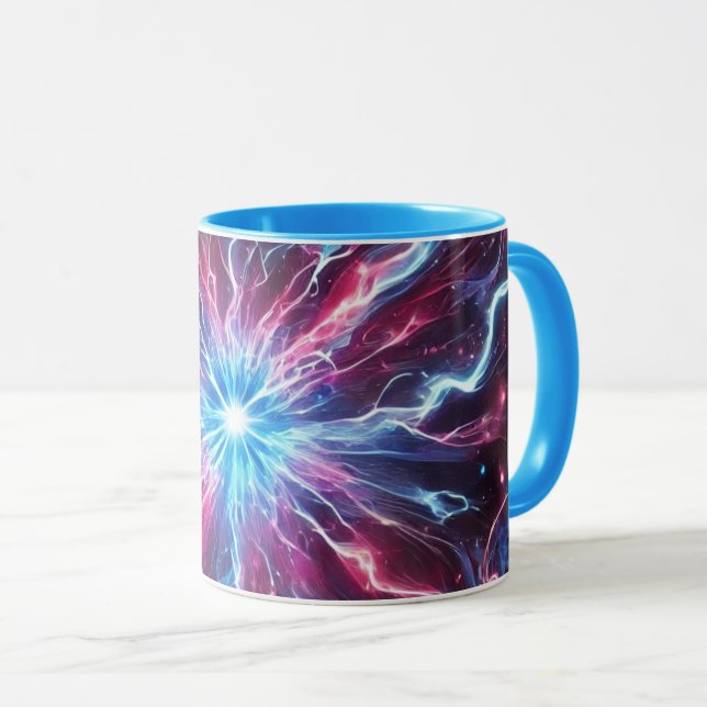 Neonwellenbecher Tasse (VorderseiteRechts)
