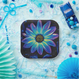 NeonWildBlume Pappteller