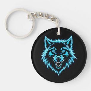 Neonwolf Schlüsselanhänger