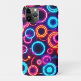 Neonzirkel: Ein lebendiges Visuelles Fest Case-Mate iPhone Hülle