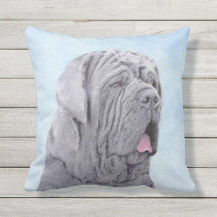Neopolitan Mastiff Malerei - Original Hund Kunst Kissen