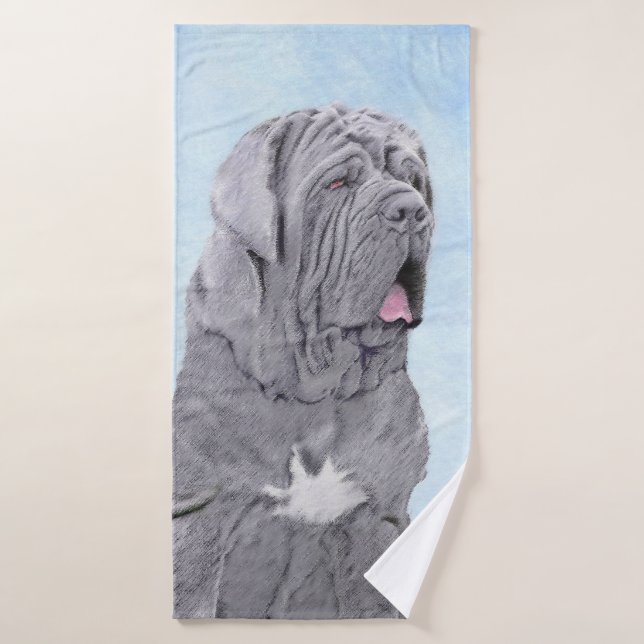 Neopolitan Mastiff Painting - Original Dog Art Badhandtuch Set (Badehandtuch)