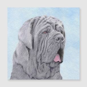 Neopolitan Mastiff Painting - Original Dog Art Magnetkarte