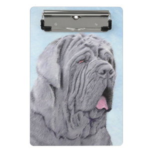 Neopolitan Mastiff Painting - Original Dog Art Mini Klemmbrett