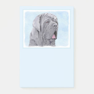 Neopolitan Mastiff Painting - Original Dog Art Post-it Klebezettel