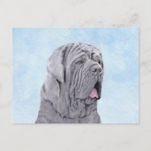 Neopolitan Mastiff Painting - Original Dog Art Postkarte