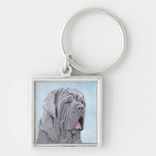 Neopolitan Mastiff Painting - Original Dog Art Schlüsselanhänger