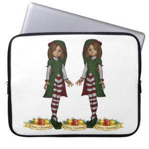 Neopren Christmas Laptop Sleeve 15 Zoll, Elf