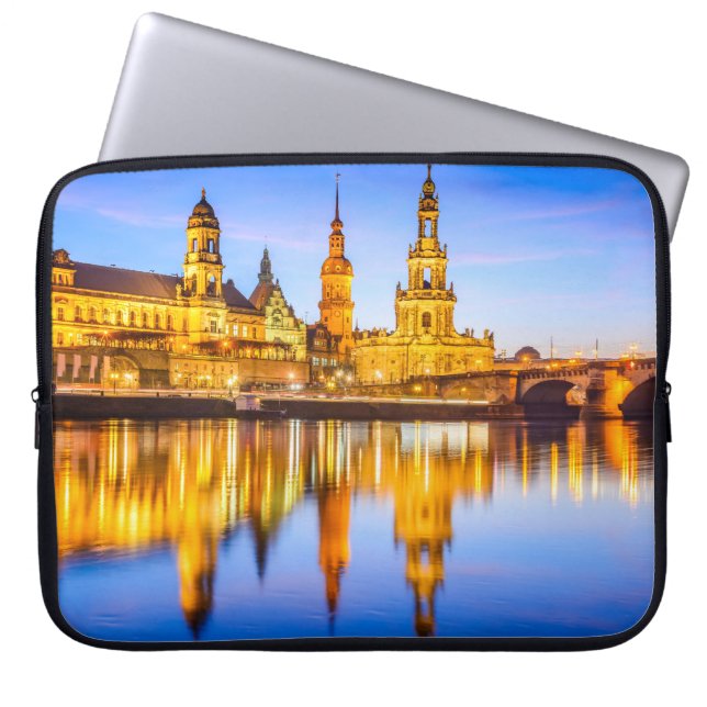 Neopren Laptop Schlauch 15 Zoll Dresden Laptopschutzhülle (Vorderseite)