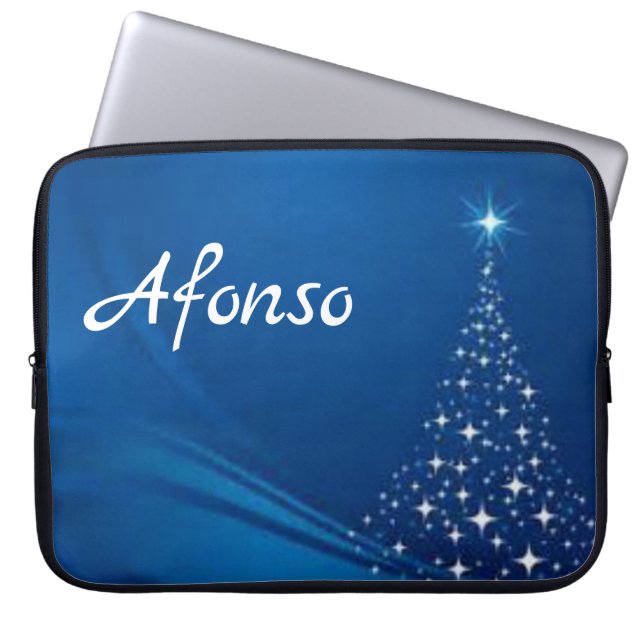 Neopren Weihnachten Laptop-Sieb 15 Zoll, Schneeman Laptopschutzhülle (Vorderseite)