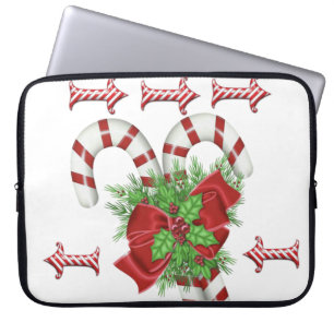 Neopren-Weihnachts-Laptop-Hülle 15 Zoll, Zuckersta Laptopschutzhülle