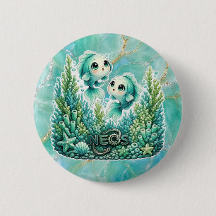 Neos Kawaii Sternzeichen Fische Button