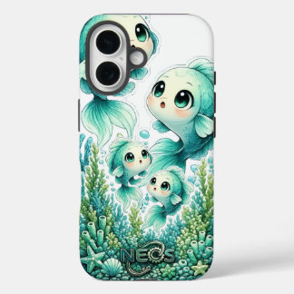 Neos Kawaii Sternzeichen Fische iPhone 16 Hülle