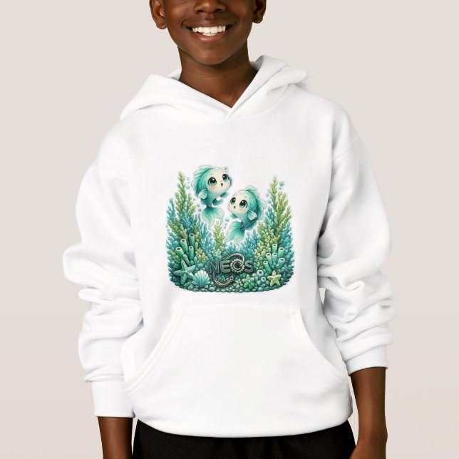 Neos Kawaii Sternzeichen Fische Hoodie (Vorderseite)