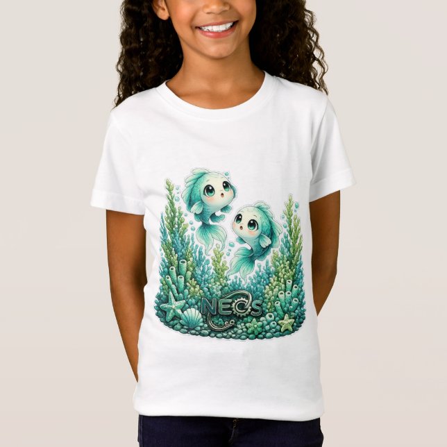 Neos Kawaii Sternzeichen Fische T-Shirt (Vorderseite)