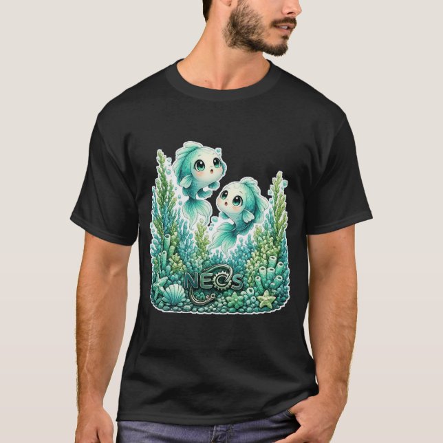 Neos Kawaii Sternzeichen Fische T-Shirt (Vorderseite)