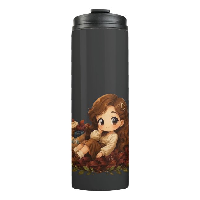 Neos Kawaii Sternzeichen Jungfrau Thermosbecher (Vorderseite)