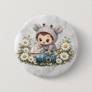 Neos Kawaii Sternzeichen Krebs Button
