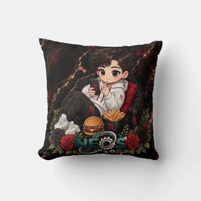 Neos Kawaii Sternzeichen Skorpion Kissen (Vorderseite)