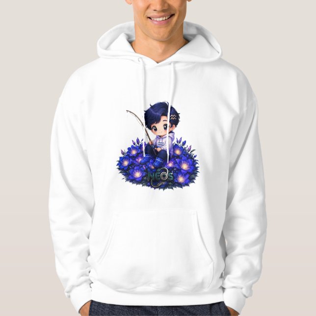 Neos Kawaii Sternzeichen Wassermann Hoodie (Vorderseite)